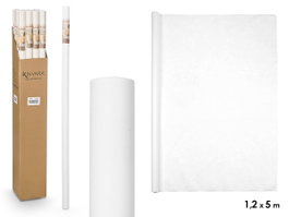 Mantel Desechable Kinvara Blanco 120 cm x 5 m (Set de 16)