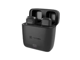 Natec Hopper Micrófono de corbata inalámbrico USB-C Negro