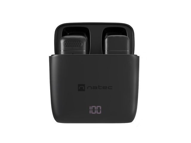 Natec Hopper Micrófono de corbata inalámbrico USB-C Negro