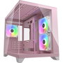 Cougar FV150 Mini Tower PC Rosa ARGB compatible con micro ATX y Mini-ITX, ideal para juegos con iluminación.