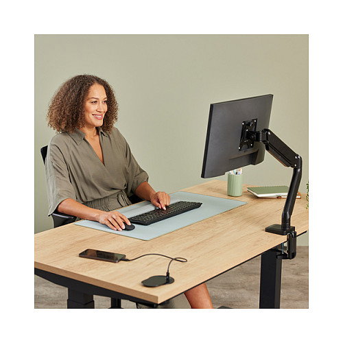 Fellowes Toma de Carga Empotrable con USB-A/C Negro