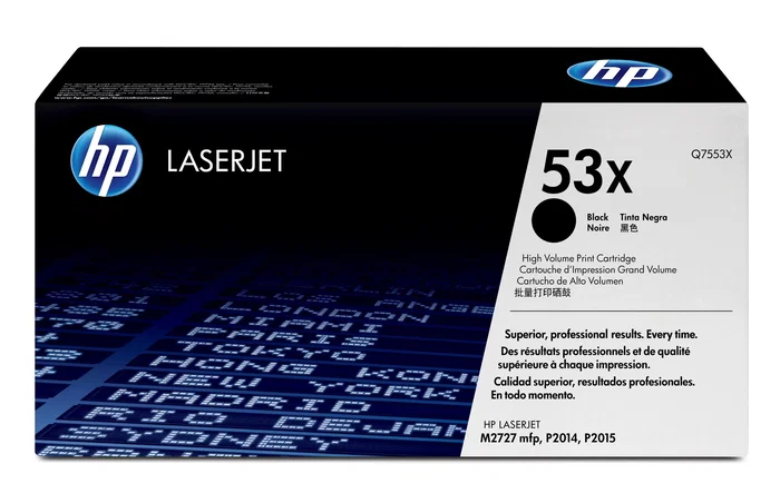 HP Cartucho de tóner original LaserJet 53X de alta capacidad negro HP Cartucho de tóner original LaserJet 53X de alta capacidad negro