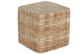 DKD Home Decor Reposapiés Boho Yute Natural 45 x 45 x 45 cm (2 Unidades) Colección Carpets abril 25a