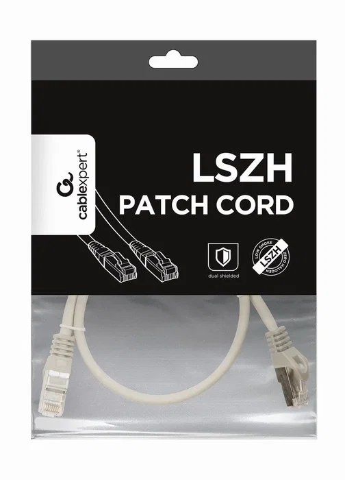 GEMBIRD Patch cord Cat 6a S/FTP 0,5m Gris RJ45