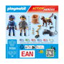 Playmobil Búsqueda Policial Action Heroes 71731 - Set de Policía con Pastor Alemán y Detector de Metales