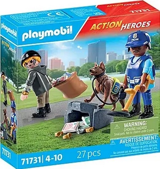 PLAYMOBIL 71731 Búsqueda Policial Action Heroes