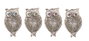 DKD Home Decor Soporte Incienso Indio Aluminio Acrilico Plateado (8 Unidades) 13 x 1 x 8 cm