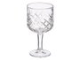 Vivalto Copa Troquelada 380 ml Transparente Vidrio 9x17x9 cm Apto Lavavajillas (Set de 24)