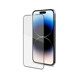 Celly Protector de Pantalla 3D de Cristal Templado Black para iPhone 14 Pro