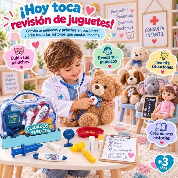 Jugatoys - jugahome Maletín médico con accesorios