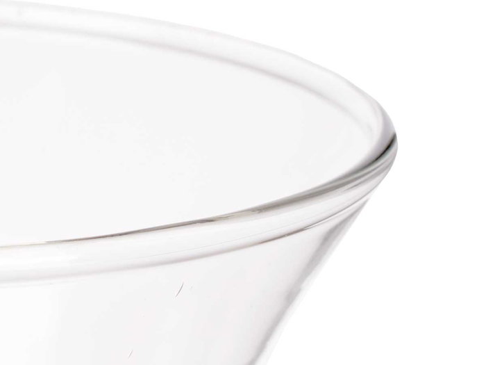 Giftdecor Jarron de Cristal Transparente Cuello Ancho 50 cm Alto x 15 cm Ancho x 15 cm Largo con Boca de 13 cm y Base de 11 cm