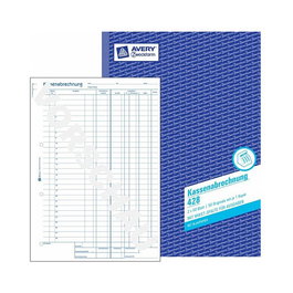 AVERY Zweckform Libro de formularios de arqueo de caja 428