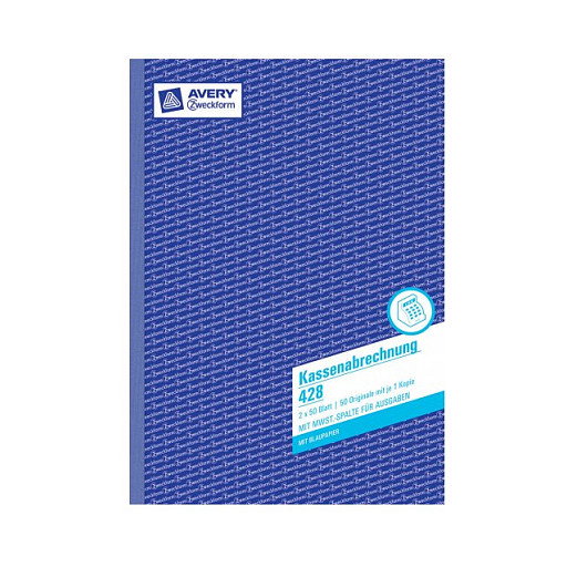 AVERY Zweckform Kassenabrechnung Formularbuch 428, 1 unidad