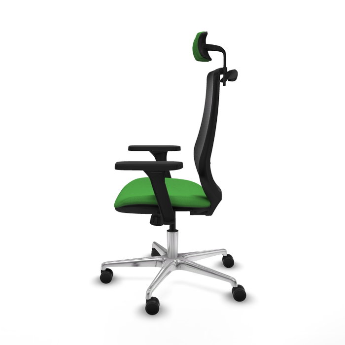 PIQUERAS Y CRESPO Silla de oficina Mardos con mecanismo Sincro, Verde y Negro