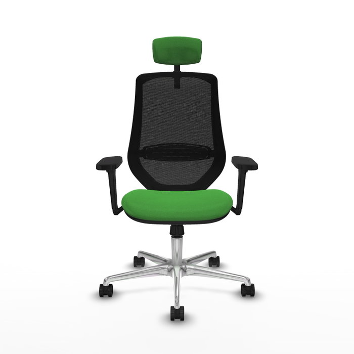 PIQUERAS Y CRESPO Silla de oficina Mardos con mecanismo Sincro, Verde y Negro