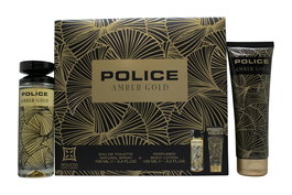 Police Amber Gold for Women Gift Set 100ml EDT + 125ml Body Lotion