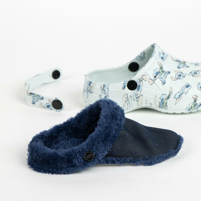 Cerdá Zapatillas de Casa Zueco Borreguillo Stitch T32/33 Light Blue