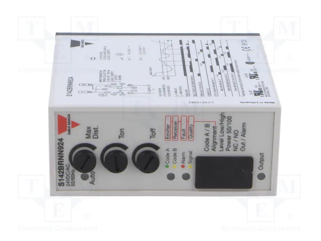CARLO GAVAZZI Sensor fotoeléctrico NPN x2 DARK-ON/LIGHT-ON