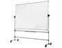 Bi-office Pizarra Blanca Doble Cara Vitrificada Magnética Volteable 120x150 cm