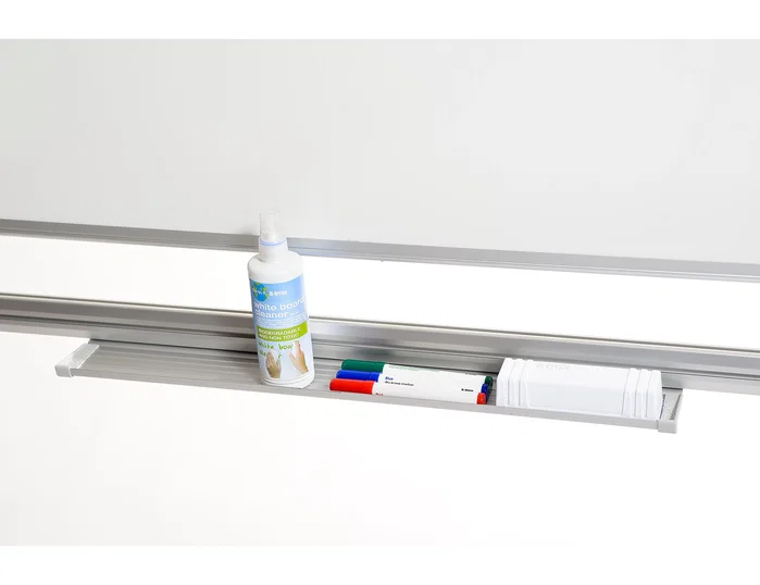 Bi-office Pizarra blanca de acero vitrificado volteable doble cara 120x150 cm