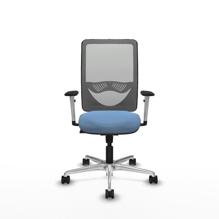 PIQUERAS Y CRESPO Silla de oficina Zulema con mecanismo Sincro, Azul cielo y Gris PIQUERAS Y CRESPO Silla de oficina Zulema con mecanismo Sincro, Azul cielo y Gris