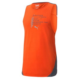 Camiseta para Hombre sin Mangas Puma Train Everfresh Tank M Naranja 12-13 Años