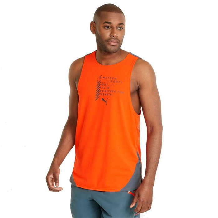 Camiseta para Hombre sin Mangas Puma Train Everfresh Tank M Naranja 12-13 Años