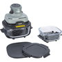 Ninja Crispi FN101EUSG Freidora de Aire con Recipientes de Vidrio, 1700 W, Salvia
