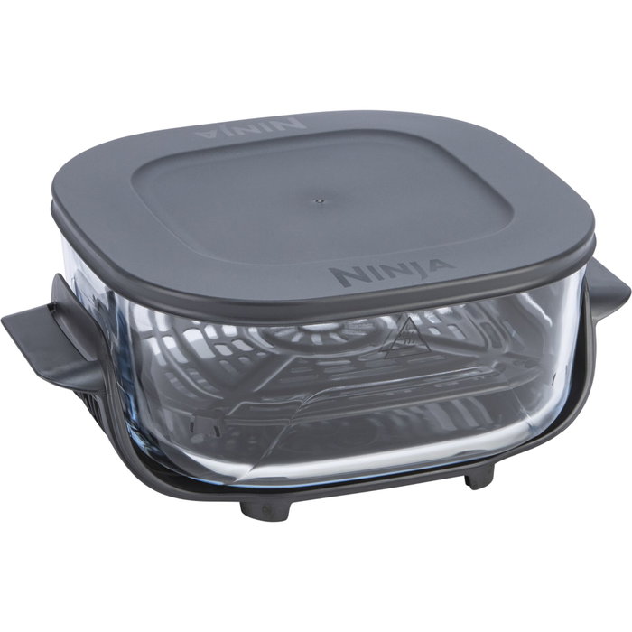 Ninja Crispi FN101EUSG Freidora de Aire con Recipientes de Vidrio, 1700 W, Salvia Ninja Crispi FN101EUSG Freidora de Aire con Recipientes de Vidrio, 1700 W, Salvia