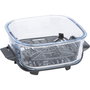 Ninja Crispi FN101EUSG Freidora de Aire con Recipientes de Vidrio, 1700 W, Salvia