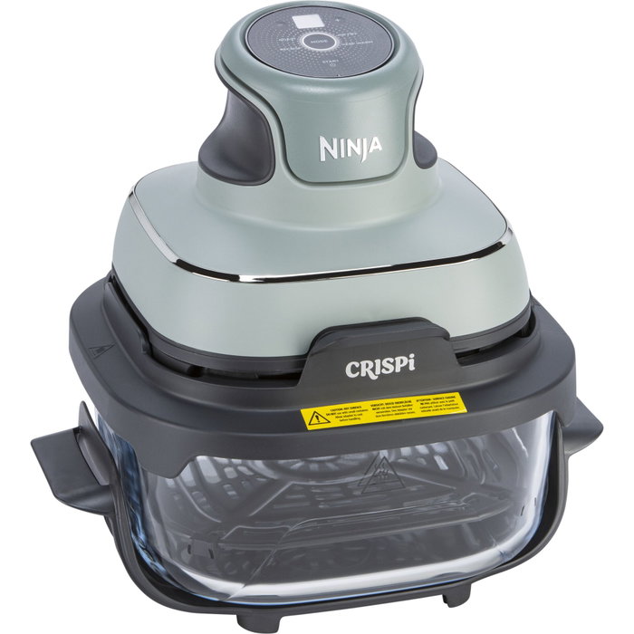 Ninja Crispi FN101EUSG Freidora de Aire con Recipientes de Vidrio, 1700 W, Salvia Ninja Crispi FN101EUSG Freidora de Aire con Recipientes de Vidrio, 1700 W, Salvia