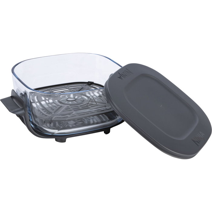 Ninja Crispi FN101EUSG Freidora de Aire con Recipientes de Vidrio, 1700 W, Salvia Ninja Crispi FN101EUSG Freidora de Aire con Recipientes de Vidrio, 1700 W, Salvia