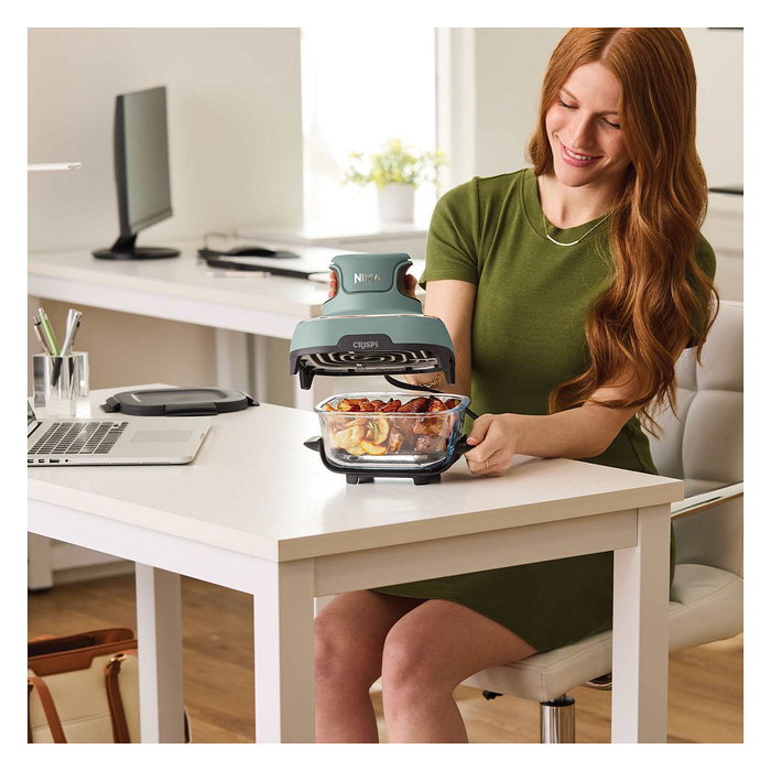 SharkNinja FN101EUSG Crispi Hot Air Fryer, Freidora de Aire, Negro y Verde SharkNinja FN101EUSG Crispi Hot Air Fryer, Freidora de Aire, Negro y Verde
