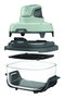 Ninja Crispi FN101EUSG Freidora de aire 4 en 1, Verde Salvia