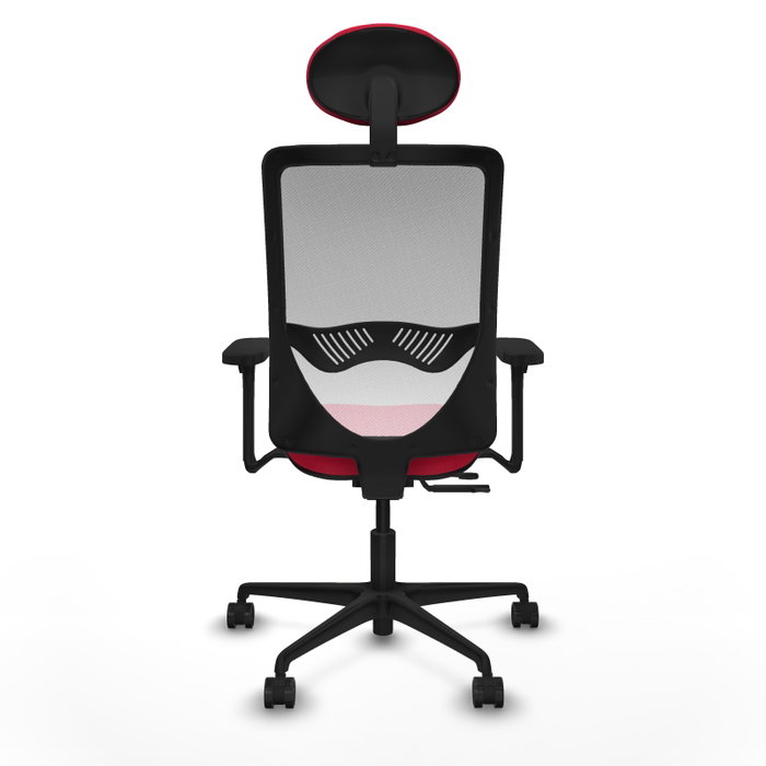PIQUERAS Y CRESPO Silla de oficina Zulema con mecanismo Sincro/Traslack, Rojo y Blanco PIQUERAS Y CRESPO Silla de oficina Zulema con mecanismo Sincro/Traslack, Rojo y Blanco