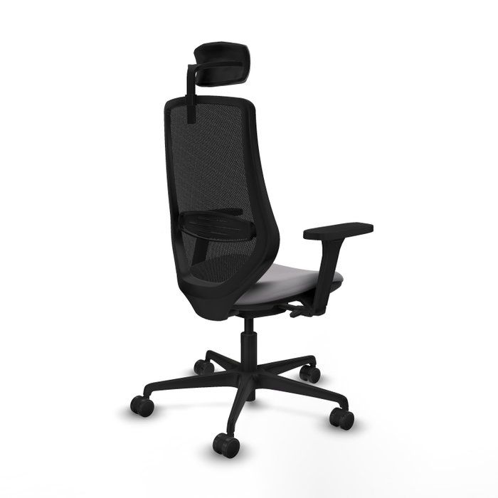 PIQUERAS Y CRESPO Silla de oficina Mardos con mecanismo Sincro/Traslack Gris y Negro
