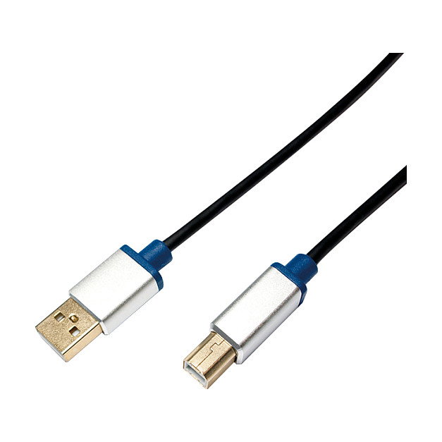 LogiLink Cable USB 2.0 USB-A/M a USB-B/M de 2 m, Aluminio LogiLink Cable USB 2.0 USB-A/M a USB-B/M de 2 m, Aluminio