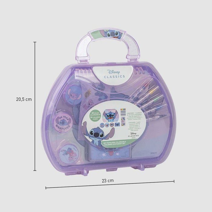 Set de Papelería Stitch Lila 11 Piezas Set de Papelería Stitch Lila 11 Piezas
