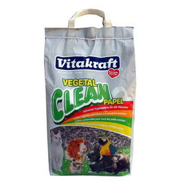 Vitakraft Lecho Vegetal de Papel Reciclado para Pequeños Mamíferos y Reptiles, 25 Litros, Absorbente y Biodegradable