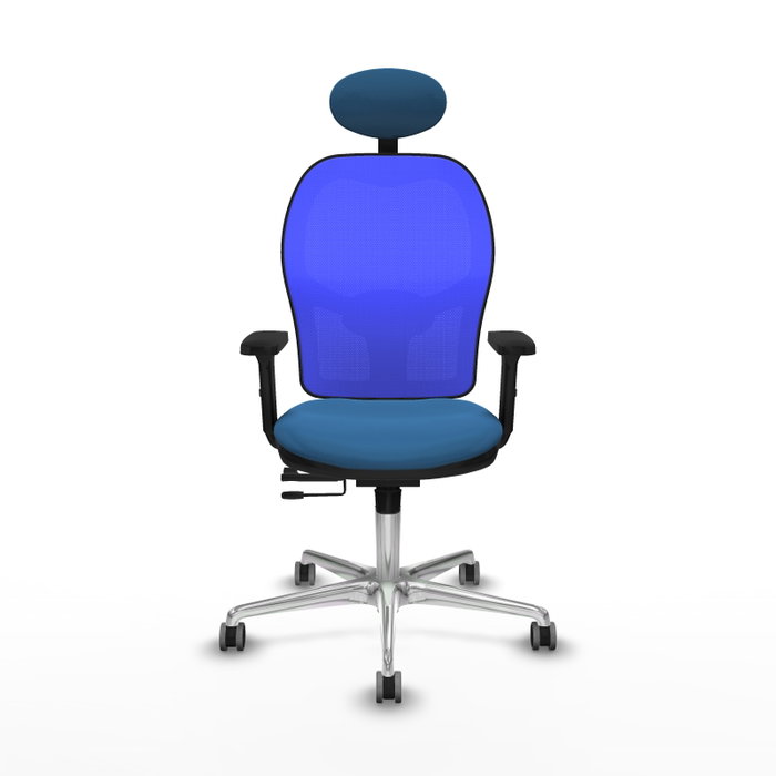 PIQUERAS Y CRESPO Silla de oficina Jorquera Azul con mecanismo Sincro/Traslack