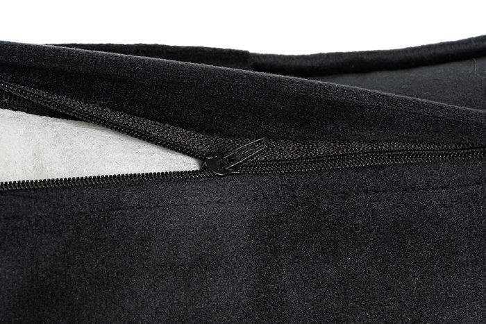 DKD Home Decor Cojín de Poliéster Negro con Bordado DKD Home Decor Cojín de Poliéster Negro con Bordado