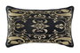 DKD Home Decor Cojín de Poliéster Negro con Bordado