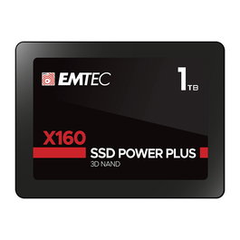 EMTEC X160 SSD Interno 2.5" SATA III 1TB, 520 MB/s Lectura, 500 MB/s Escritura, QLC 3D NAND, para PC y Ordenador Portátil