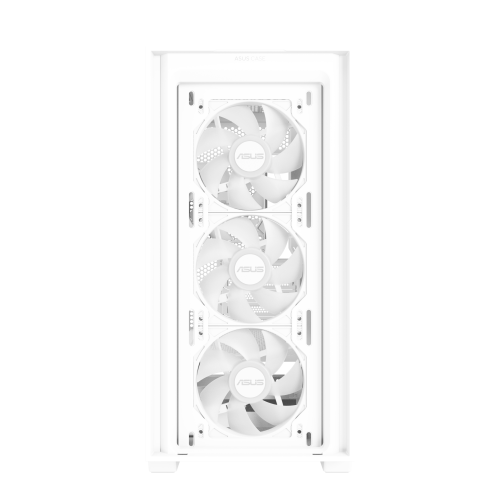 ASUS A21 PLUS - Torre de PC Blanco, Compatible con micro ATX/Mini-ITX, Incluye 4 Ventiladores, Hasta 360mm Radiador, Ref. 90DC00H3-B19000