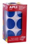 Apli Gomets Redondos 33mm Azul - Rollo de 708 Unidades