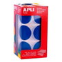 Apli Gomets Redondos 33mm Azul - Rollo de 708 Unidades