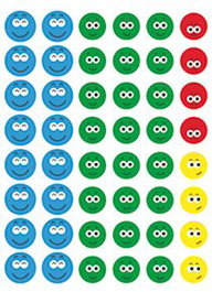 Gomets Apli Bolsa 3H Removibles Cara Feliz-2 (14226) (Set de 5)