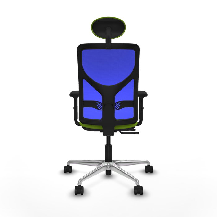 PIQUERAS Y CRESPO Silla de oficina Motilla con mecanismo Sincro/Traslack, Pistacho y Azul PIQUERAS Y CRESPO Silla de oficina Motilla con mecanismo Sincro/Traslack, Pistacho y Azul
