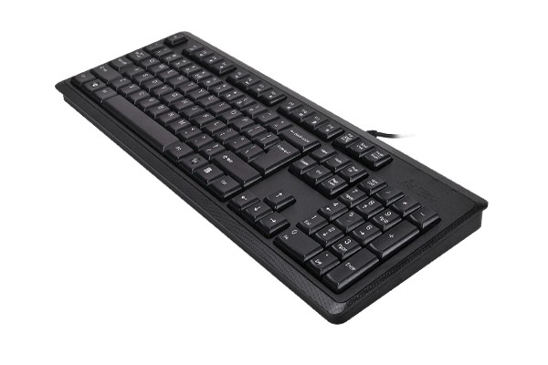 A4Tech KR-92 Teclado USB Clásico Ultra Plano, Layout Polaco, Resistente a Derrames A4Tech KR-92 Teclado USB Clásico Ultra Plano, Layout Polaco, Resistente a Derrames