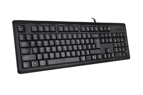 A4Tech KR-92 Teclado USB Clásico Ultra Plano, Layout Polaco, Resistente a Derrames A4Tech KR-92 Teclado USB Clásico Ultra Plano, Layout Polaco, Resistente a Derrames
